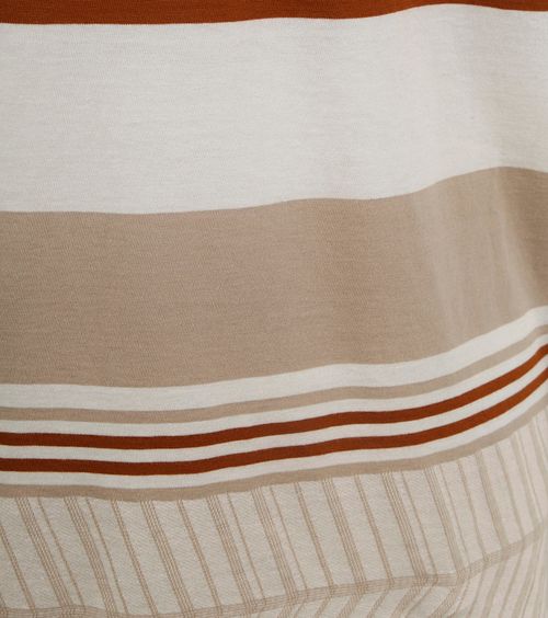 Anerkjendt Kikki T-Shirt w paski beżowy Product / Detail