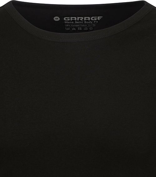 Garage Basic T-shirt Longsleeve Zwart Product / Detail
