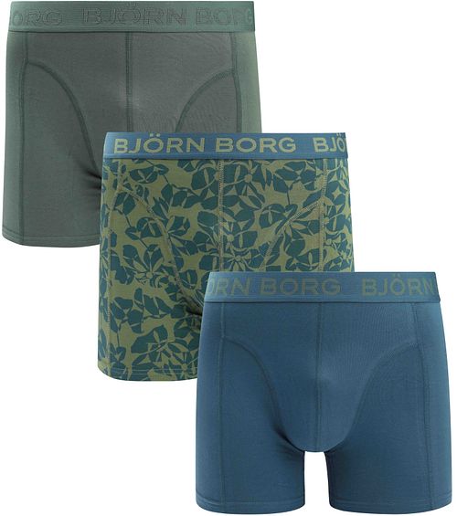 Björn Borg Boksershorts 3-pakning Stretch Grønn Product