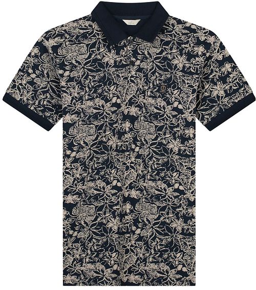 Dstrezzed Polo Bowie Print Donkerblauw Product