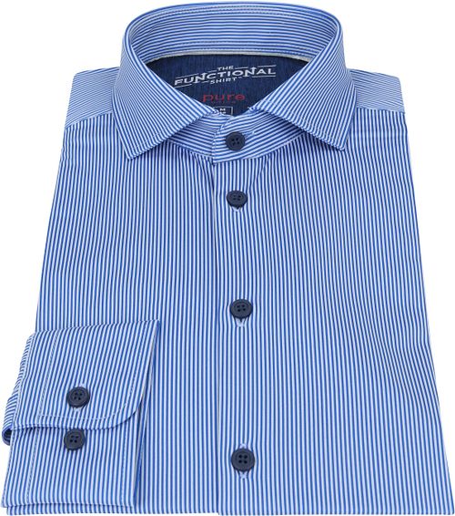 Pure Functional Overhemd Strepen Blauw Product / Detail