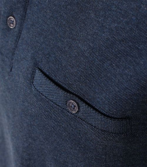 Casa Moda Polo LS Mørkeblå Product / Detail