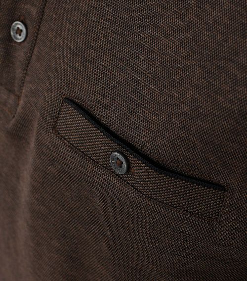 Casa Moda Poloshirt LS Brown Product / Detail