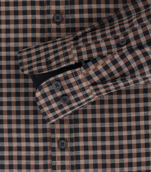 Casa Moda skjorte med brune tern Product / Detail