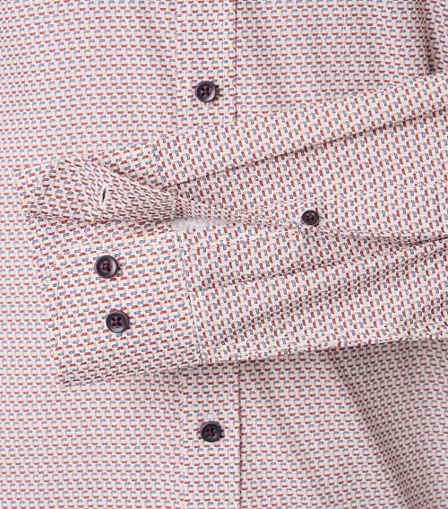 Casa Moda Skjorte Med Røde Firkantede Sirkler Product / Detail