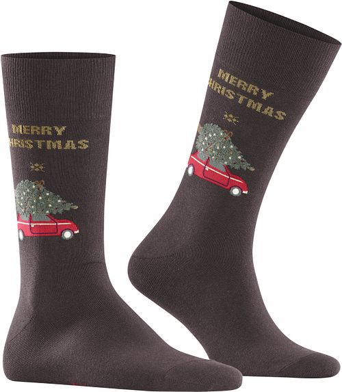 Burlington Strømper Merry X-Mas Brun Product / Detail