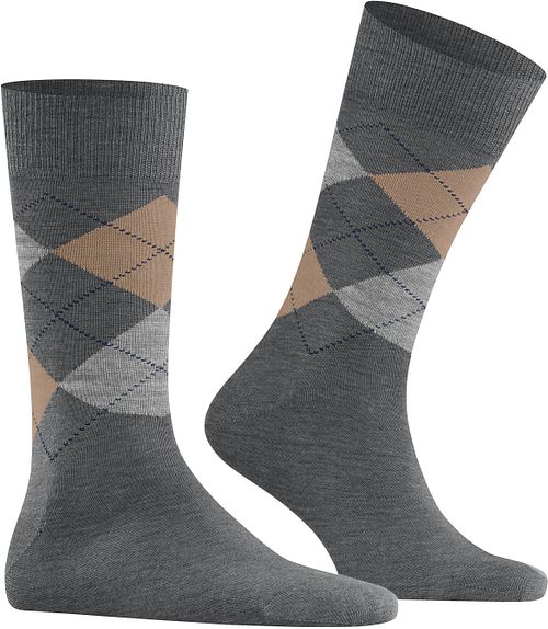 Burlington wełniane skarpety Edinburgh szare 3070 Product