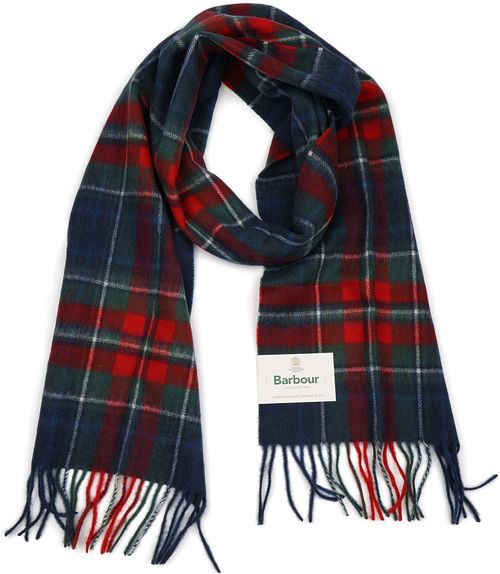 BarbourScarfs Tartan Wool Cashmere Navy