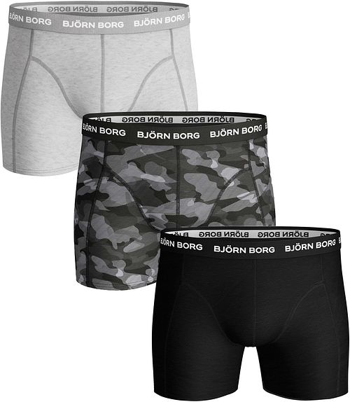 Björn Borg Shorts 3er-Pack Grau Schwarz Product