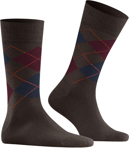 Burlington wełniane skarpety Edinburgh brązowe 5235 Product