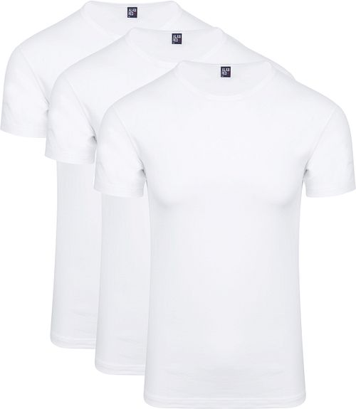 Alan Red Ottawa T-shirt Stretch Wit (3-Pack) Product