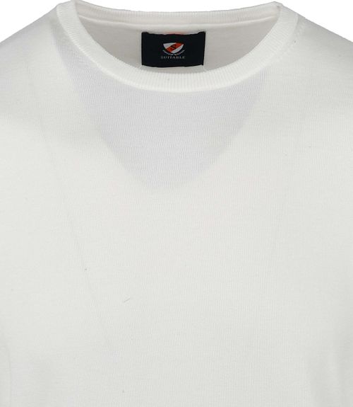 Passer genser med rund hals i hvitt Product / Detail