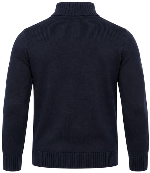 Superdry Knit Half Zip Cotton Jumper Navy Product / Achterkant