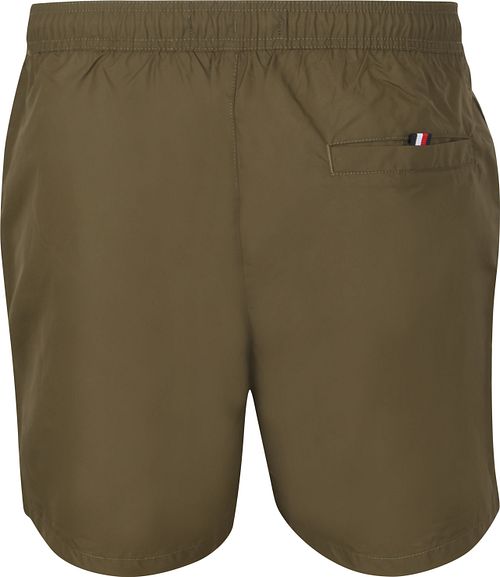 Swimshort Tommy Hilfiger con coulisse, lunghezza media, verde militare Product / Achterkant