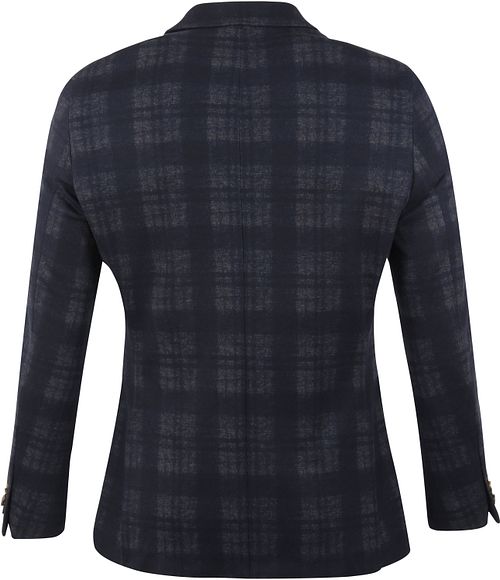 Suitable Respect Veste Jersey Carreaux Flex Anthracite Product / Achterkant