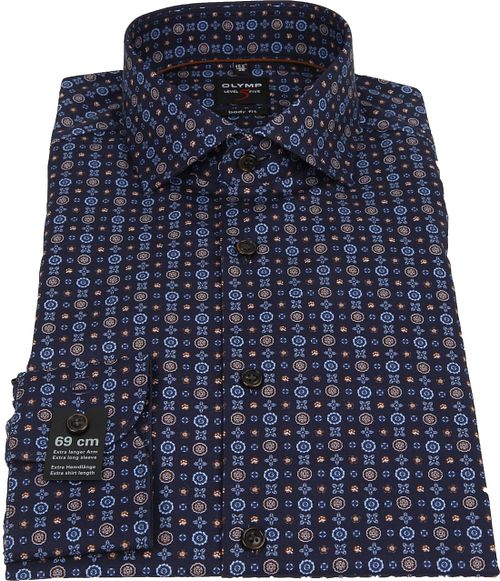 OLYMP Overhemd Level Five SL7 Print Navy Product