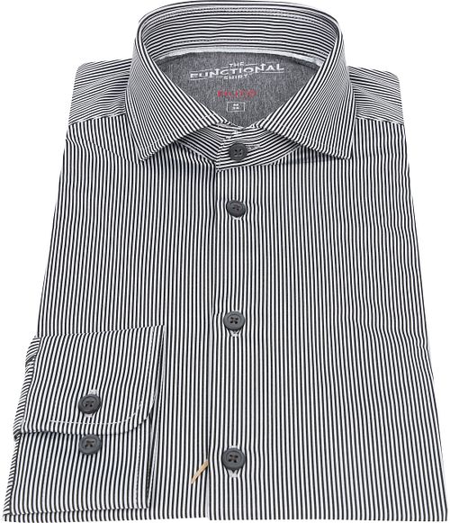 Pure Functional Overhemd Strepen Zwart Product / Detail