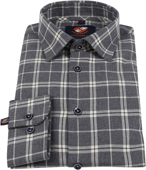 Suitable Chemise Smart à Carreaux Gris Product / Detail