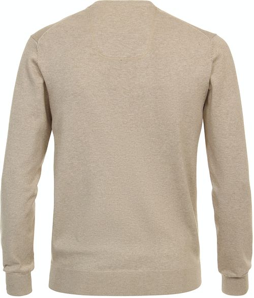 Pullover CASAMODA con scollo a V ecru Product / Achterkant