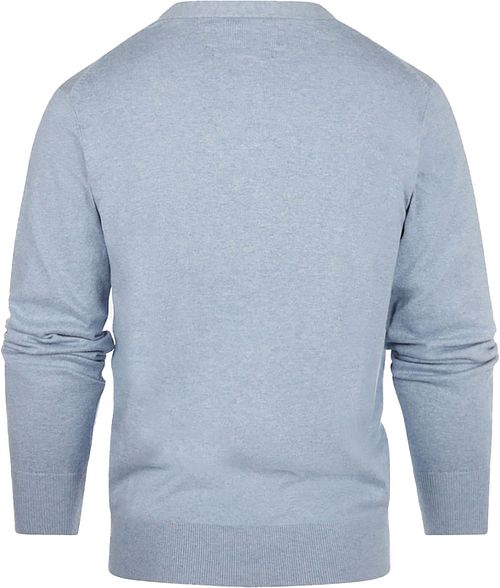 Steppin' Out Vest Cotton Cashmere Sky Blue Product / Achterkant