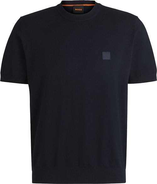 BOSS dzianinowy T-Shirt Kanache granatowy Product