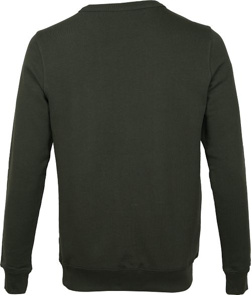 KnowledgeCotton Apparel Trui Elm Donkergroen Product / Achterkant