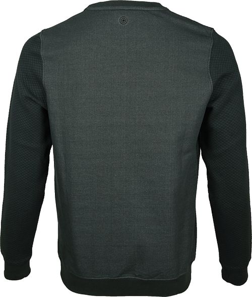 Maglione in maglia Blue Industry verde Product / Achterkant