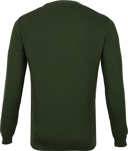 KnowledgeCotton Apparel Tröja Waves Mörkgrön Product / Achterkant