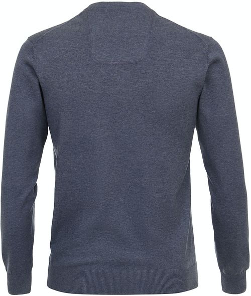 Sweter CASAMODA z dekoltem V, niebieski Product / Achterkant