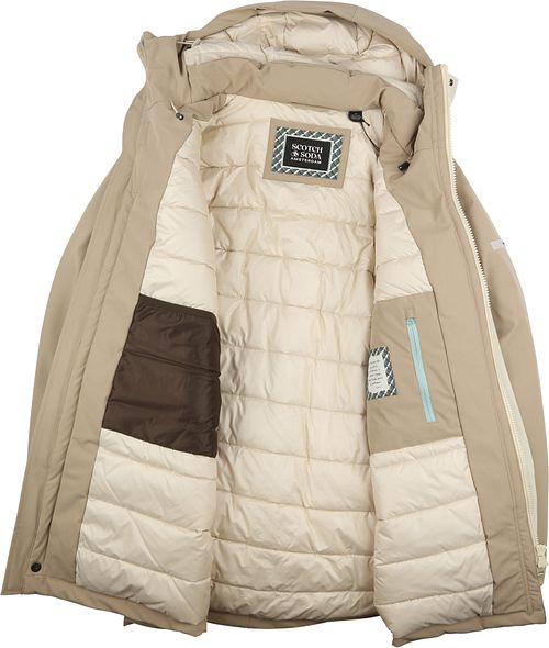 Parka Scotch & Soda en color crudo Product / Detail