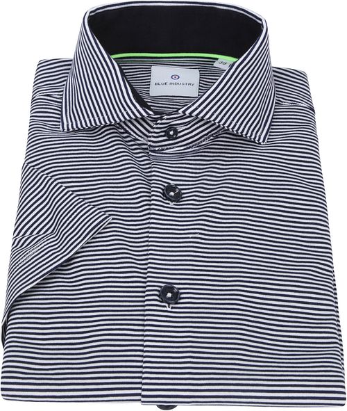 Blue Industry Camicia KM a righe blu Product / Detail