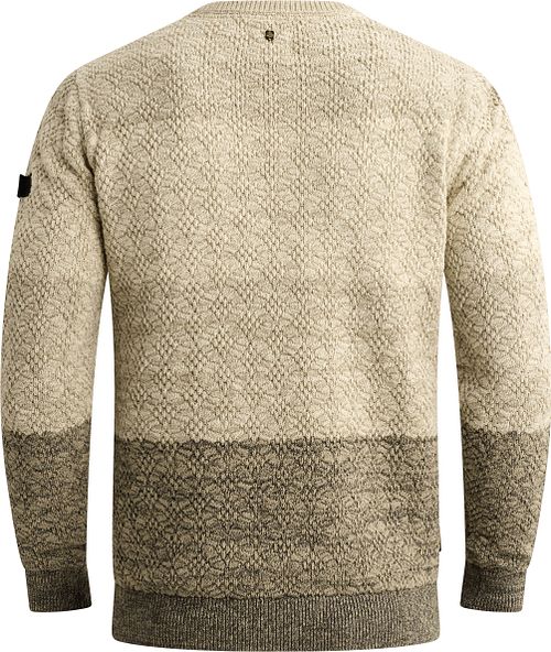 PME Legend Maglione Righe Beige Product / Achterkant