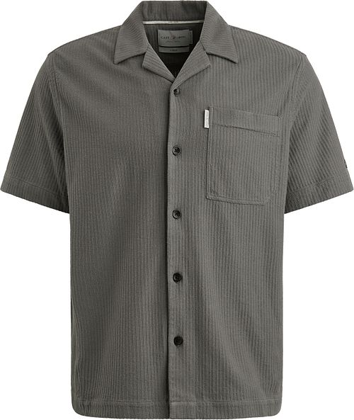 Cast Iron Kortärmad Skjorta Jersey Struktur Taupe Product