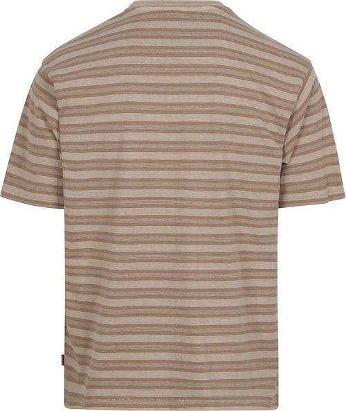 Levi's T-Shirt Stripe Vintage Kaki Product / Achterkant