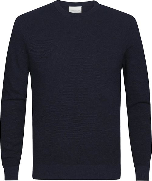 Profuomo Rundhals Pullover Marine Product