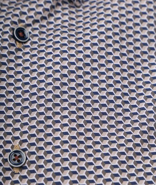Camicia Suitable con stampa marrone 267-12 Product / Detail