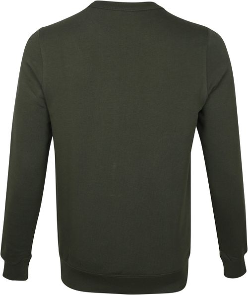 KnowledgeCotton Apparel Elm Pullover Mørkegrøn Product / Achterkant