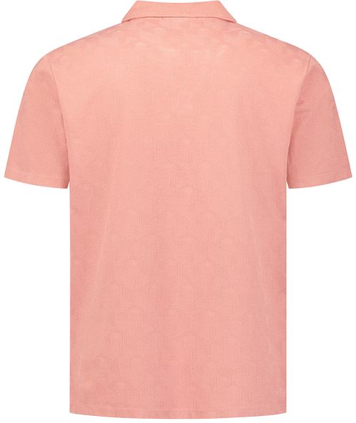 No Excess polo jacquard Riva Coral Product / Achterkant