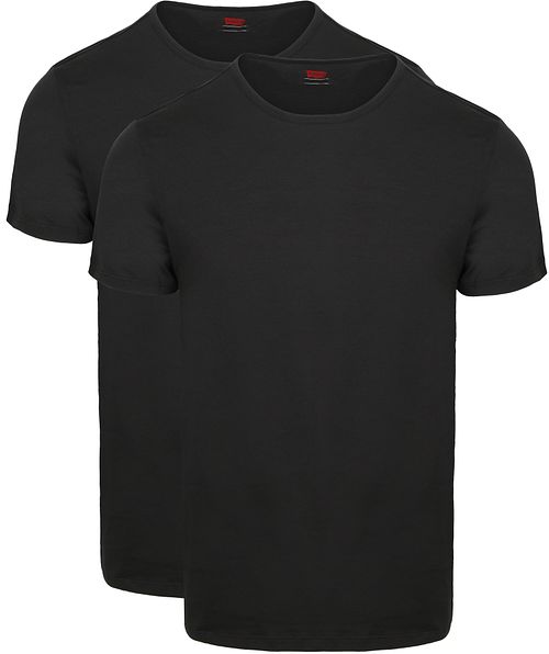 Levi's Solid Crew Camiseta Black pack de 2 unidades Product