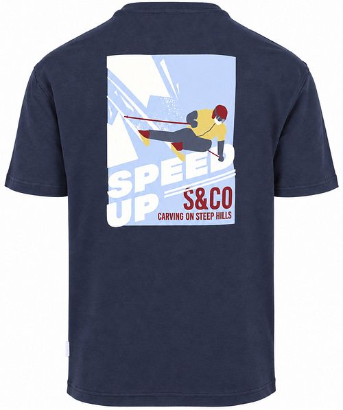 Supply & Co T-Shirt Backprint Trevor Bleu marine
