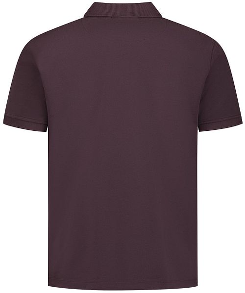 No Excess polo con mezza zip marrone Product / Achterkant