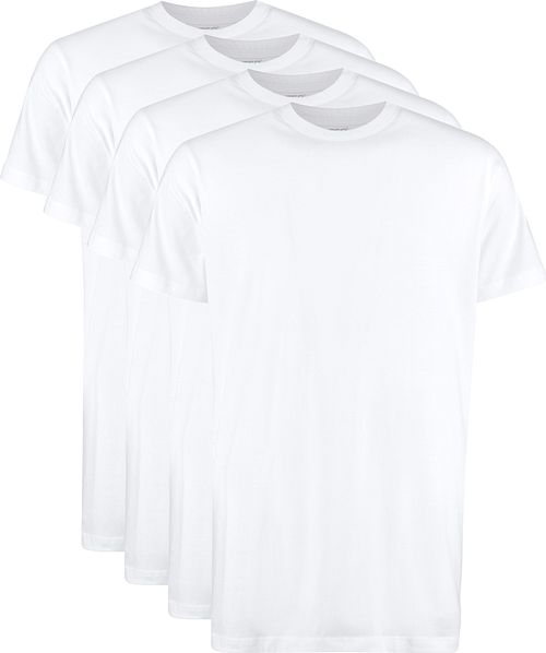 Slater 4-pak T-shirt Ekstra Lang Hvid Product