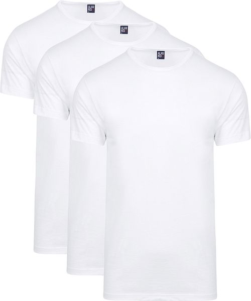 Alan Red Aanbieding Derby O-Hals T-shirts Wit (3Pack) Product