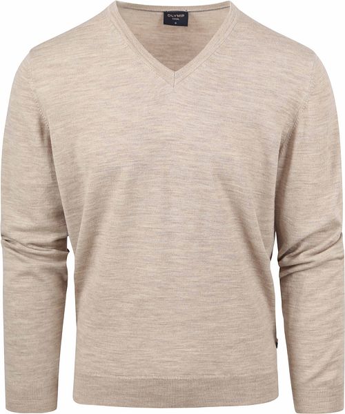 Beżowy sweter wełniany OLYMP Casual Product