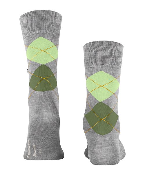 Burlington Manchester Socken Kariert Grau Product / Detail