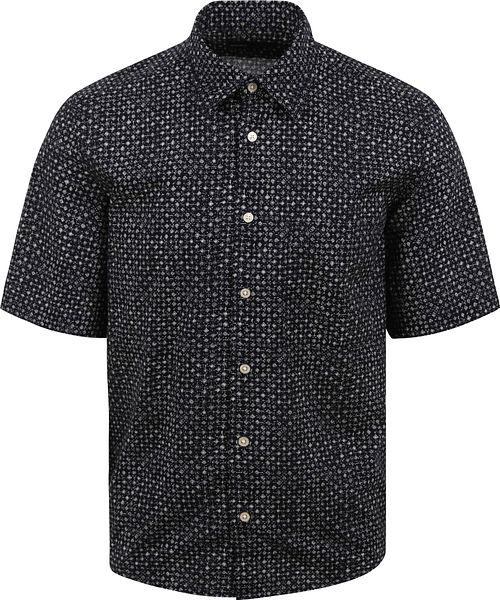 Camicia Marc O'Polo a maniche corte con stampa navy Product