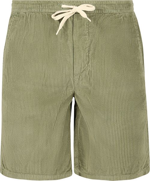 Pantalones cortos Suitable Detroit Cord slim fit de pana verde Product