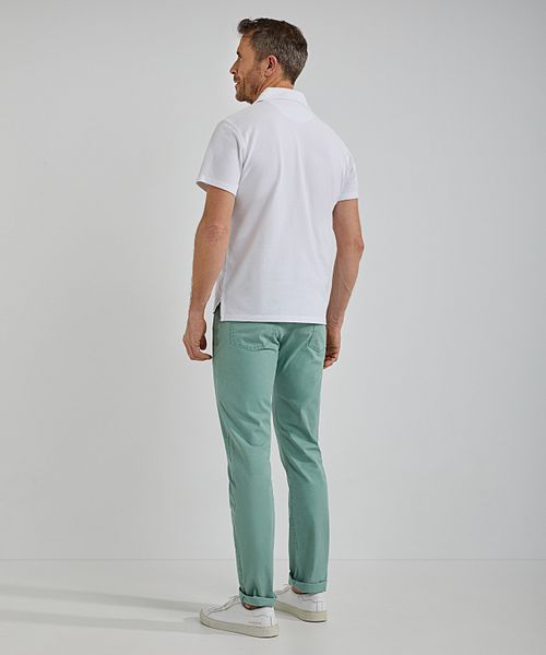 Steppin' Out Poloskjorte Sport Hvit Model / Achterkant