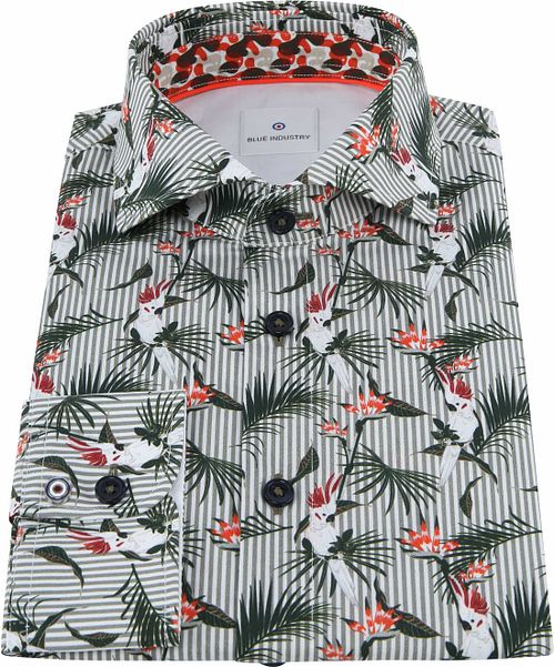 Blue Industry Chemise Perroquet Vert Product