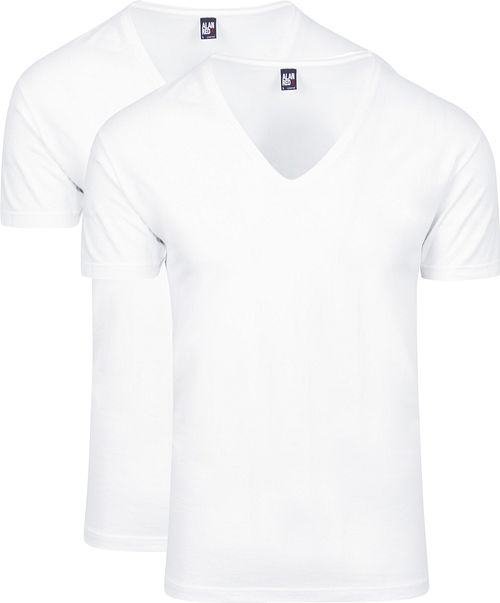 Alan Red T-shirt 2 pack NOV Deep V-Neck White 2-Pack Product